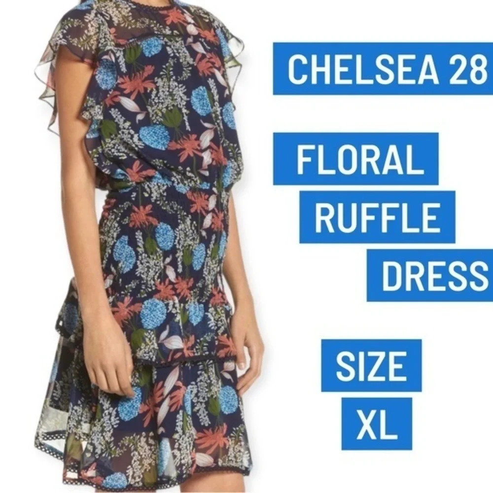 Chelsea 28 size XL floral dress with ruffles - Picture 12 of 12